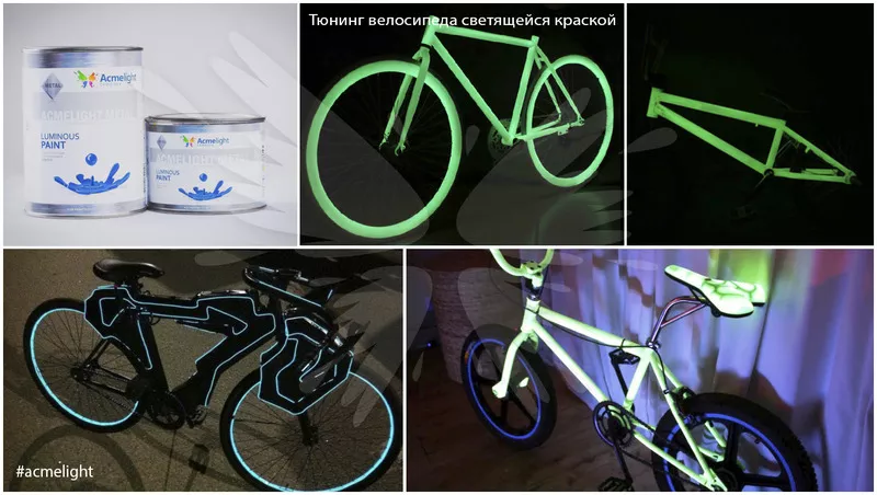 Светящаяся краска AcmeLight для велосипеда  2